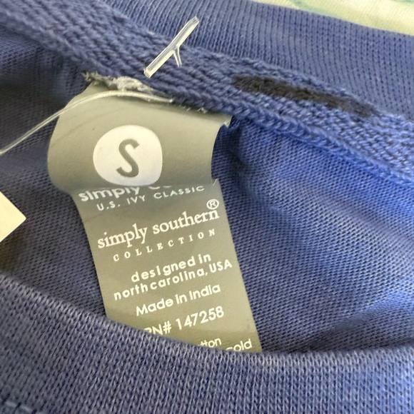 Simply Southern Blue Short Sleeve Tee - Picture 2 of 3